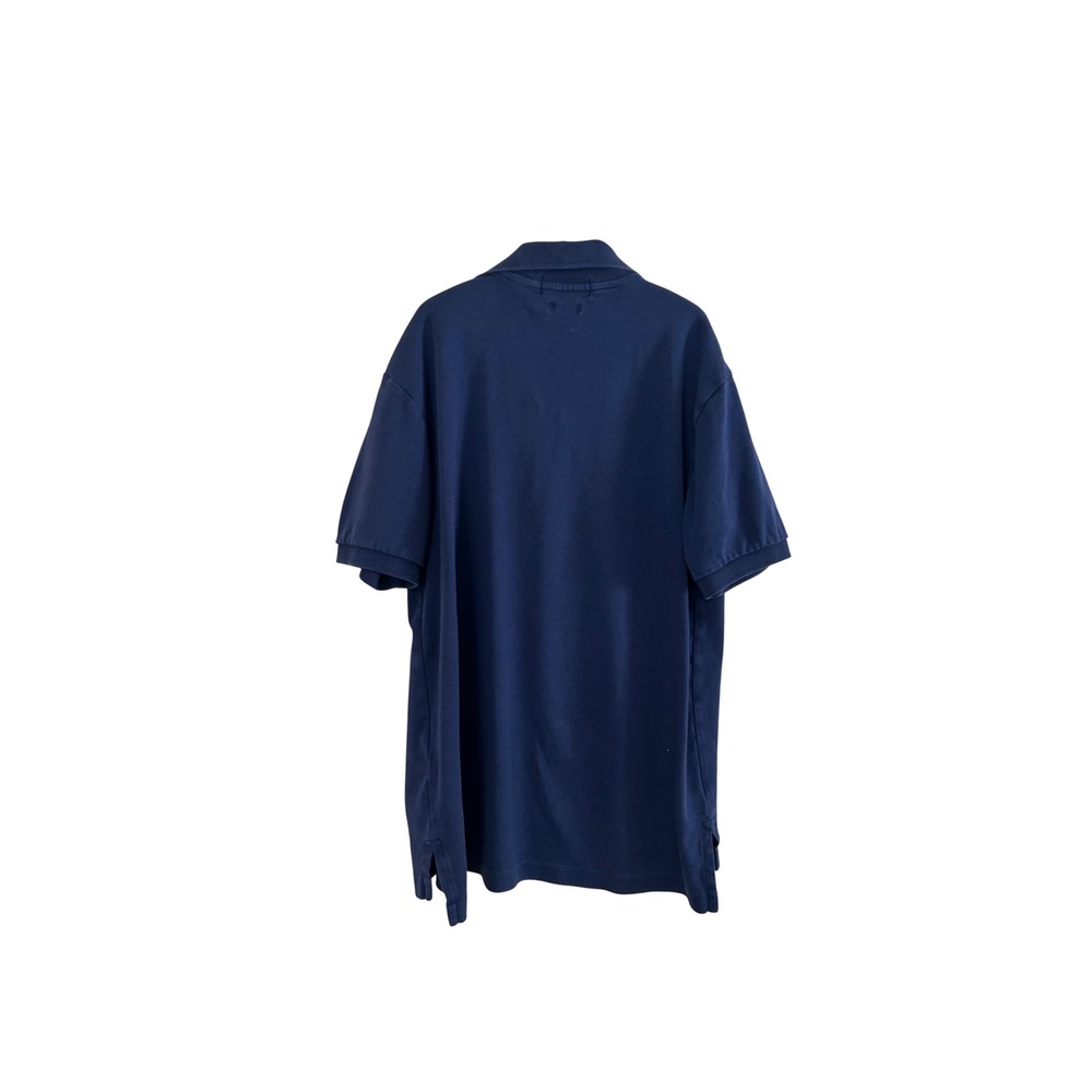 Polo Ralph Lauren Pima Interlock Polo Boys Medium 10-12 Navy Blue Custom Fit - Picture 3 of 7